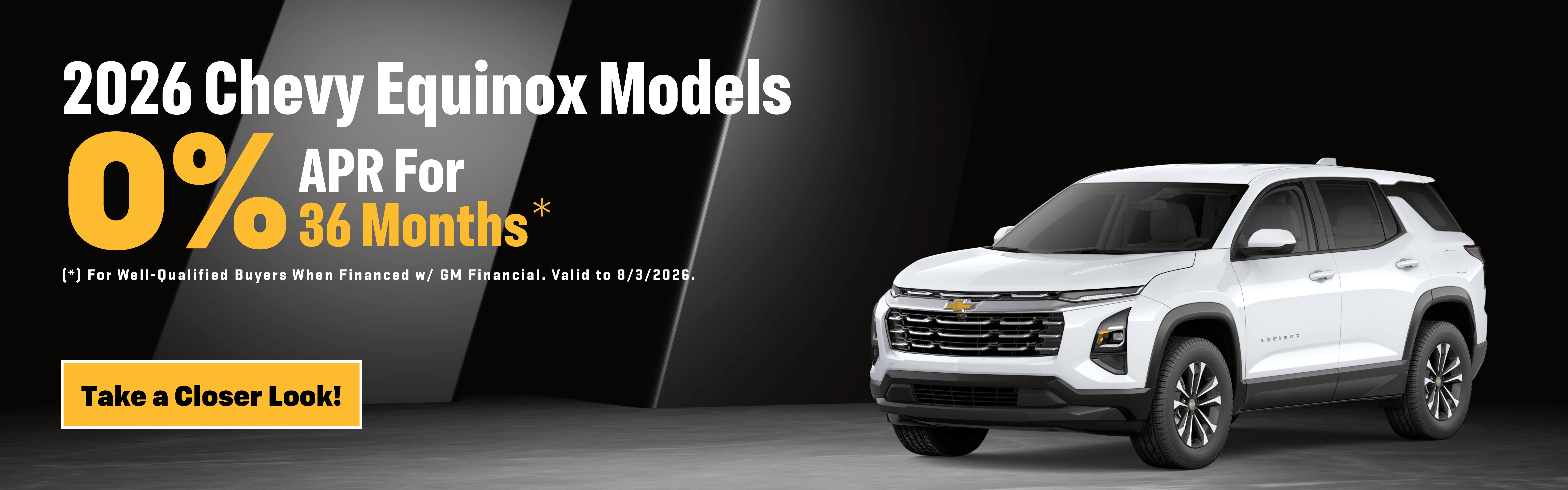 2026 Chevrolet Equinox Finance Special: 0% APR for 36 Mo.